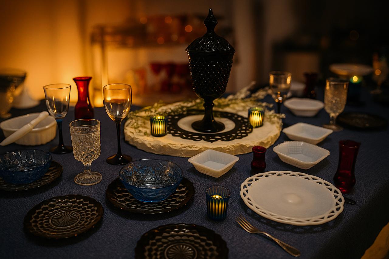 Elegant vintage tablescape