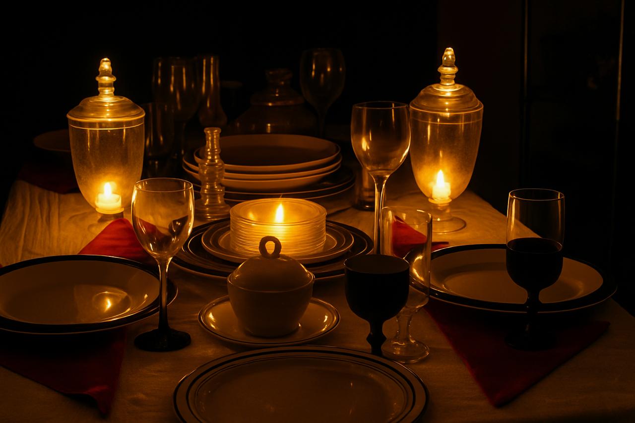 Tea party tablescape detail